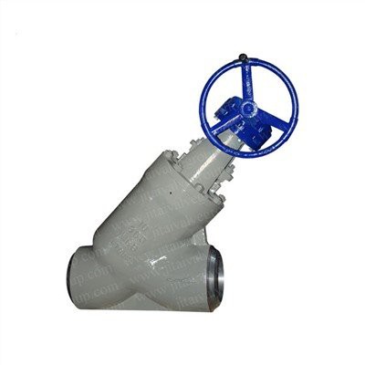 Vannes à globe à motif en Y à soudure bout